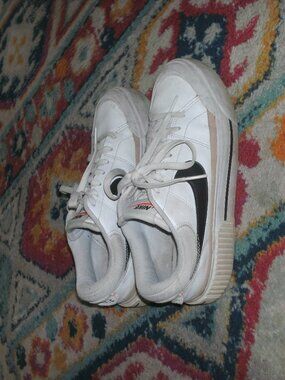 Nike Court Legacy Lift White Black Athletic Shoes Sneakers DM7590-100 size 8.5